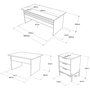 Hanah Home Vs7-Cga Conjunto de Muebles de Oficina
